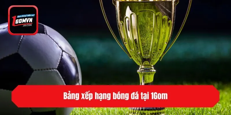 Bảng xếp hạng bóng đá tại 1gom